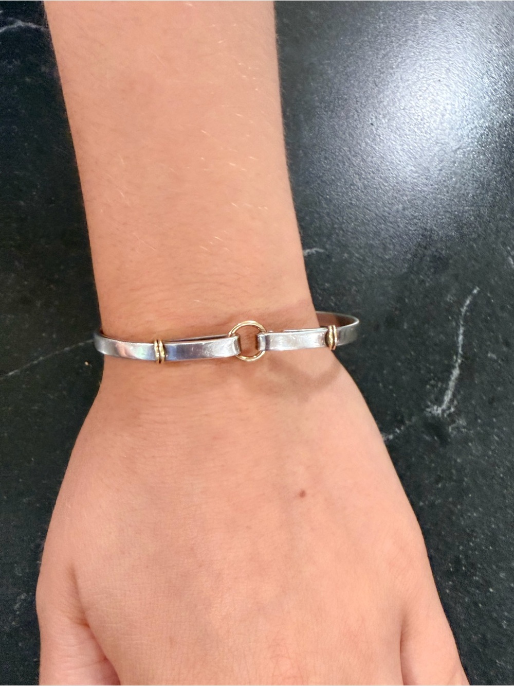 Tiffany Classic sterling Silver and Gold Bracelet